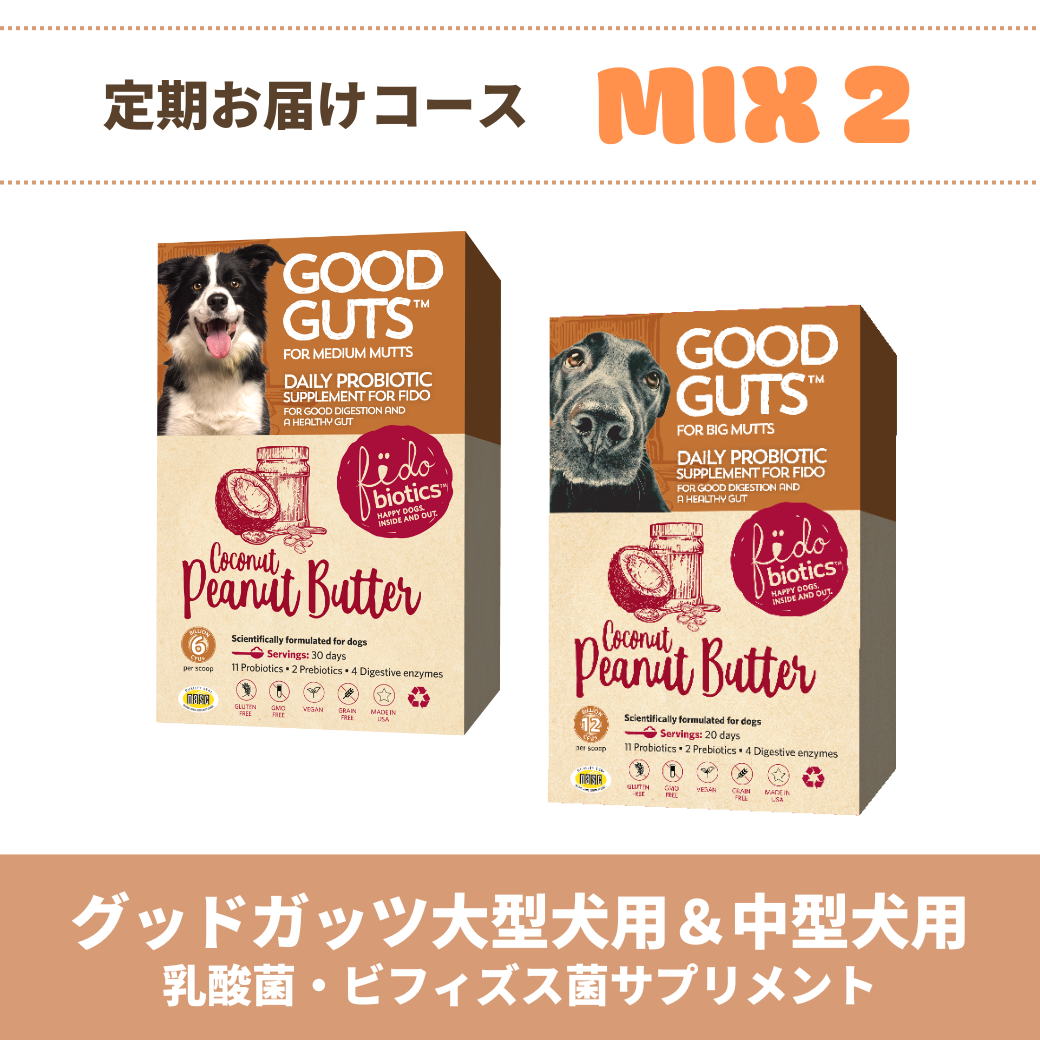 定期コース　ミックス２　グッドガッツ大型犬用＆中型犬用